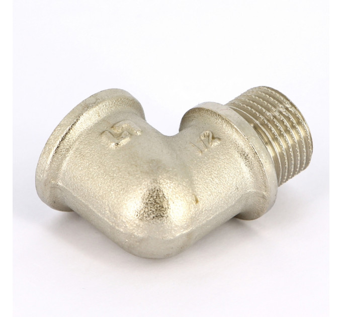 Угол НВ никелированный Uni-Fitt 1/2" с упором