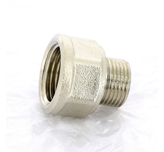 Переходник НВ никелированный UNI-FITT 3/8"x1/2"