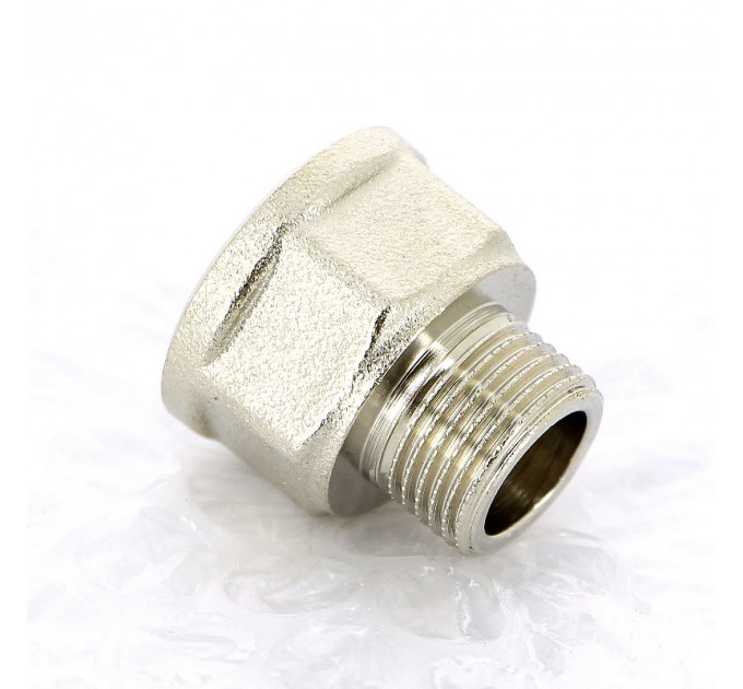 Переходник НВ никелированный UNI-FITT 3/8"x1/2"