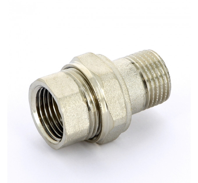Разъемное соединение НВ никелированное с прокладкой O-ring UNI-FITT 1/2" прямое