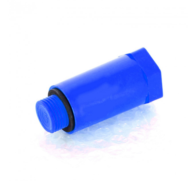 Заглушка монтажная Н 1/2" с прокладкой O-Ring, синяя