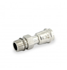 Uni-Fitt Муфта пресс-Н 28 x 3/4" с разъемным соединением и плоск. прокладкой нерж.сталь