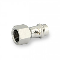 Муфта пресс-В 15 х 1/2", нержавеющая сталь
