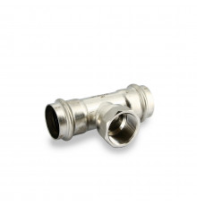 Uni-Fitt Тройник пресс-В 42 х 1 1/4" х 42, нержавеющая сталь
