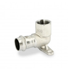 Uni-Fitt Водорозетка пресс 22 х 3/4", нержавеющая сталь