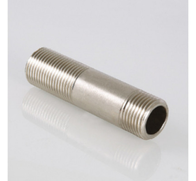 Сгон 3/4" x 100 мм, никелированный