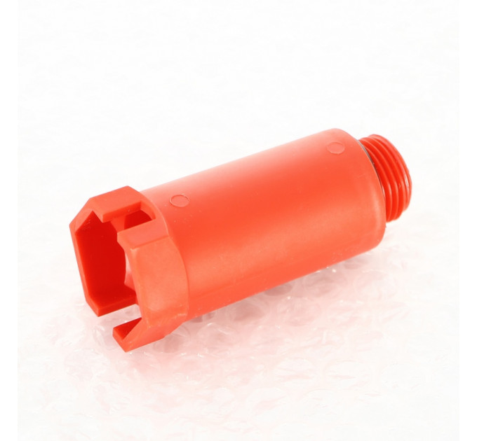 Заглушка монтажная Н 1/2" с прокладкой O-Ring, красная