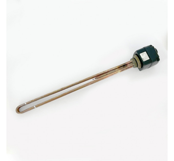 ТЭН 7,5 кВт для напольного бойлера F резьбовой Н 1 1/2", со встроенным термостатом, медный, длина 57