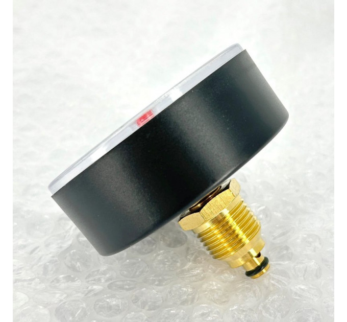 Термоманометр аксиальный 6 бар, 120 C, диаметр 80 мм, 1/2"Н