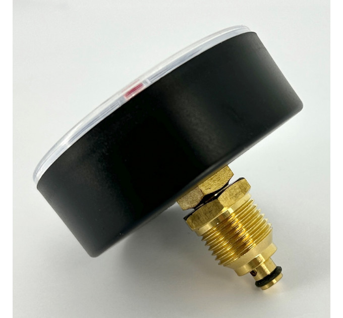 Термоманометр аксиальный 10 бар, 120 C, диаметр 80 мм, 1/2"Н