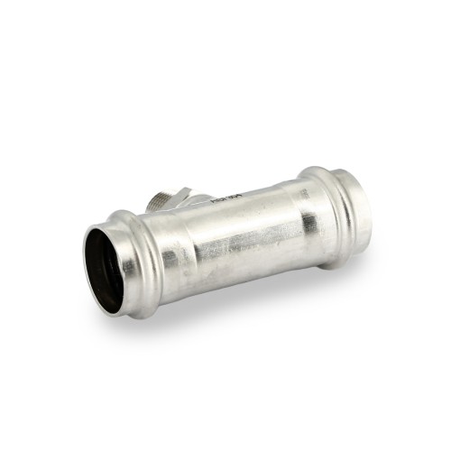 Тройник пресс-Н 28 х 1/2" х 28, нержавеющая сталь
