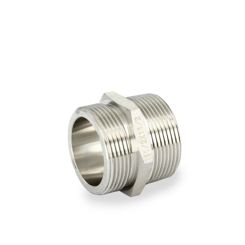 Ниппель Н 1 1/2", нержавеющая сталь