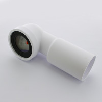 Труба фановая McAlpine L=285 мм под углом 90, вход 97-107 мм, выход 110 мм