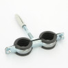 Хомут для труб Walraven 3/4" (25-29) двойной с резиновым уплотнителем, шпилька+дюбель Cobra, BIS