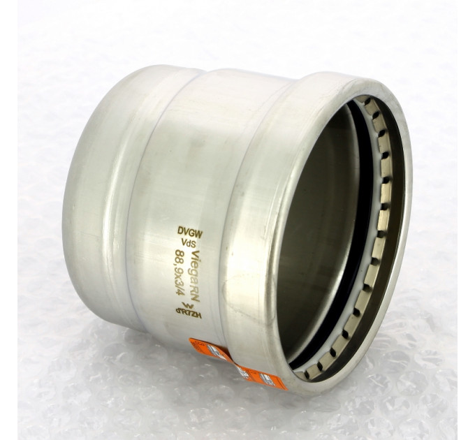Заглушка Sanpress Inox XL VIEGA 89x3/4" нерж.сталь с отверстием, внутренняя резьба