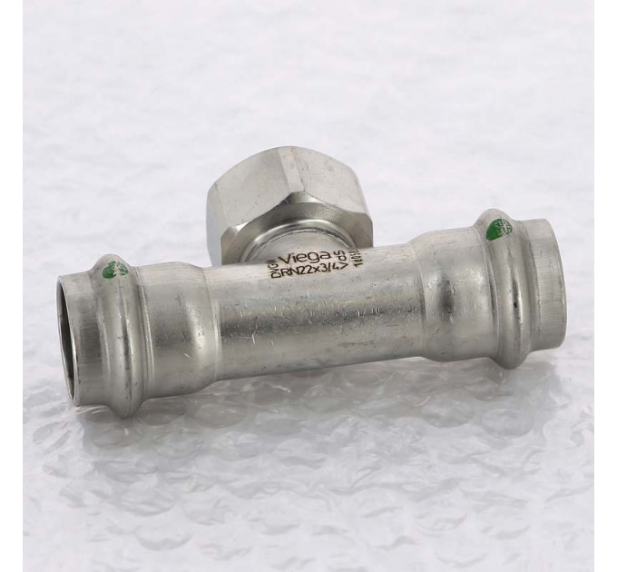 Тройник пресс-В нержавеющая сталь Sanpress Inox VIEGA 22х3/4"х22