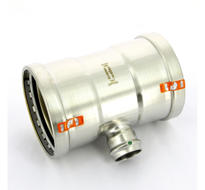 Тройник пресс нержавеющая сталь Sanpress Inox VIEGA 108x35x108