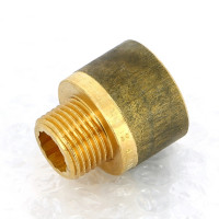 Переходник круглый НВ Viega 1/2" x 3/4" бронза