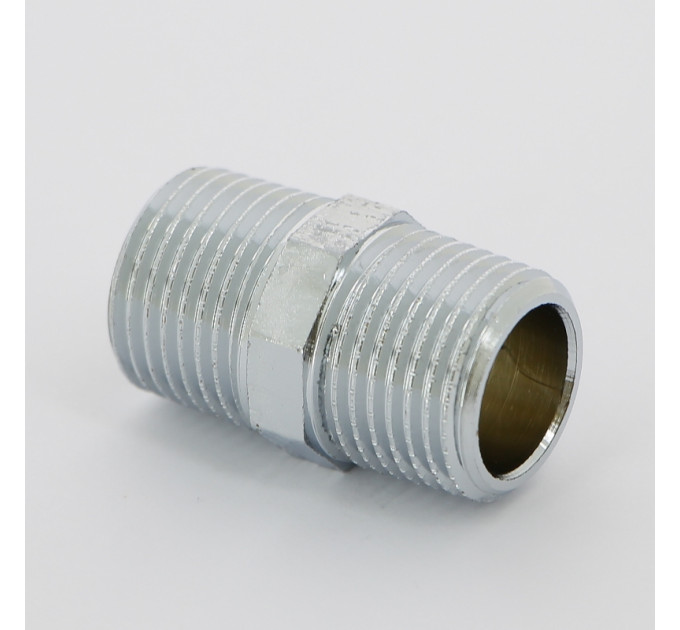 Ниппель бронза Viega 1/2" хромированная