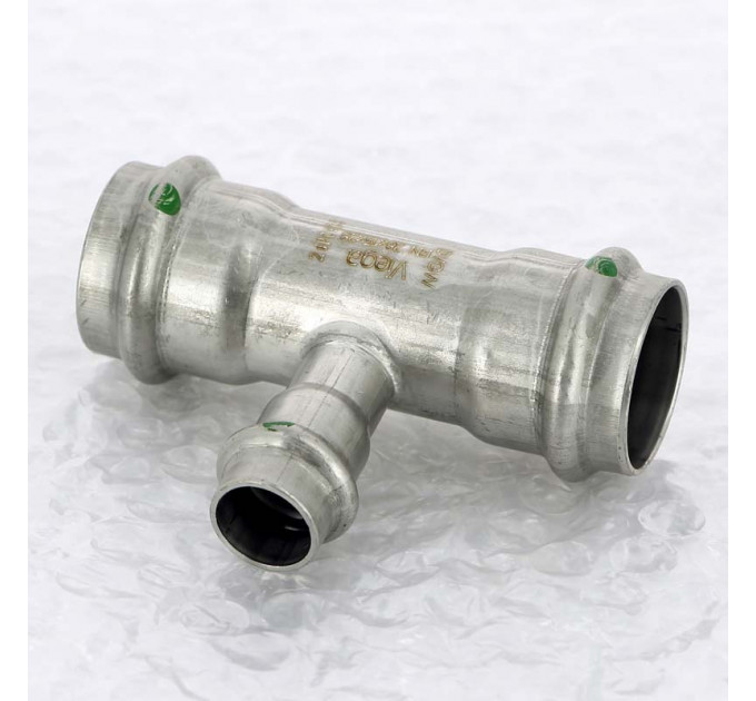Тройник пресс нержавеющая сталь Sanpress Inox VIEGA 28х15х28