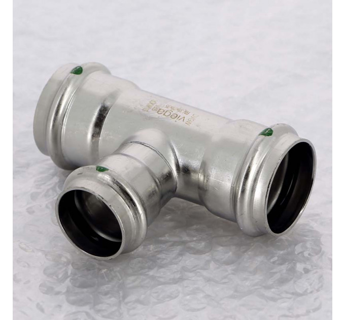 Тройник пресс нержавеющая сталь Sanpress Inox VIEGA 35x28x35