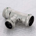 Тройник пресс нержавеющая сталь Sanpress Inox VIEGA 35x28x35