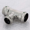 Тройник пресс нержавеющая сталь Sanpress Inox VIEGA 35x28x35