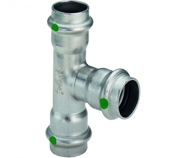 Тройник пресс нержавеющая сталь Sanpress Inox VIEGA 76