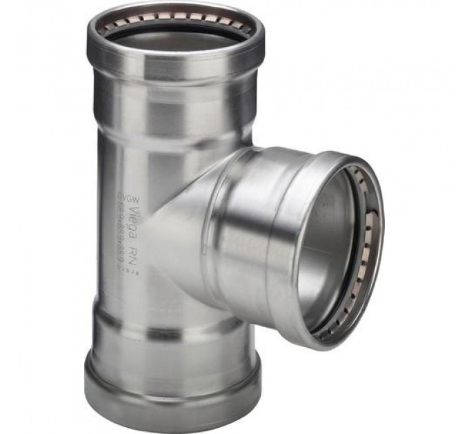 Тройник пресс нержавеющая сталь Sanpress Inox VIEGA 76x64x76