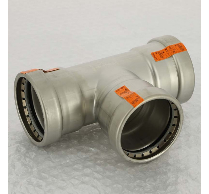 Тройник пресс нержавеющая сталь Sanpress Inox VIEGA 64