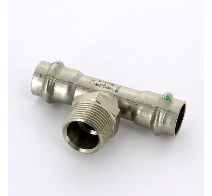 Тройник пресс-Н нержавеющая сталь Sanpress Inox VIEGA 18х3/4"х18