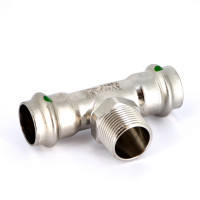 Тройник пресс-Н нержавеющая сталь Sanpress Inox VIEGA 22х3/4"х22