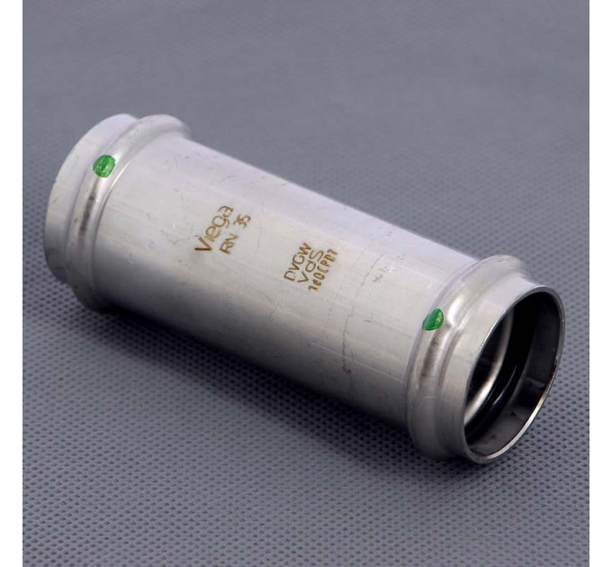 Муфта надвижная пресс нержавеющая сталь Sanpress Inox VIEGA 35