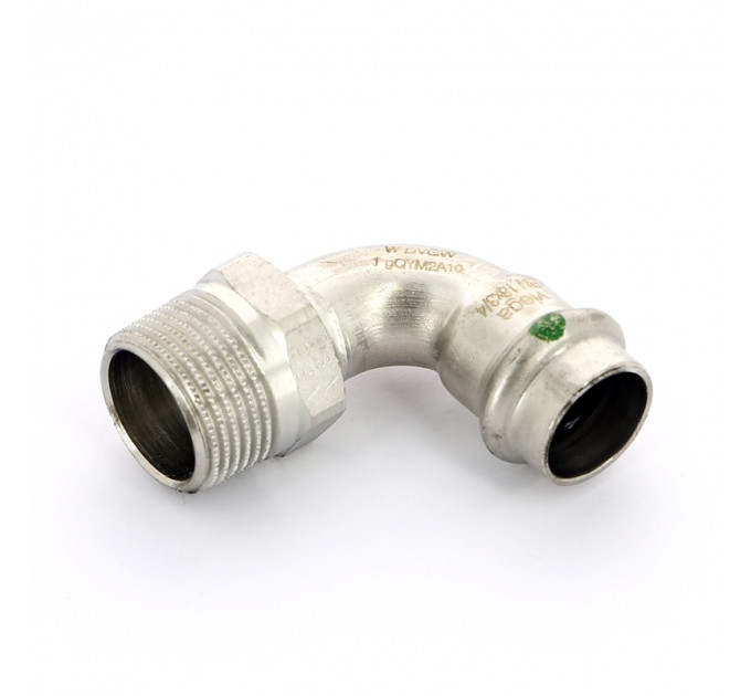 Угол пресс-Н нержавеющая сталь Sanpress Inox VIEGA 18x3/4"