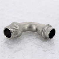 Угол пресс-Н нержавеющая сталь Sanpress Inox VIEGA 15x1/2"