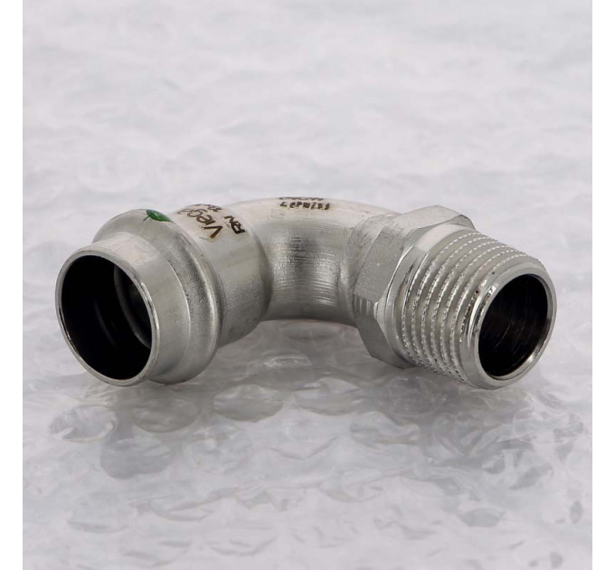 Угол пресс-Н нержавеющая сталь Sanpress Inox VIEGA 18x1/2