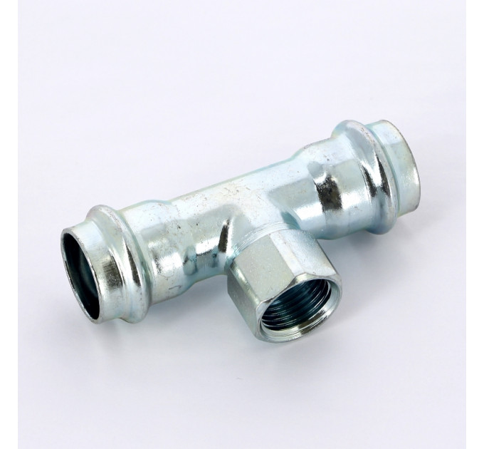 Тройник пресс-В оцинкованная сталь Prestabo VIEGA 22х1/2"х22