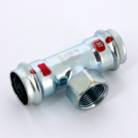 Тройник пресс-В оцинкованная сталь Prestabo VIEGA 28х3/4"х28