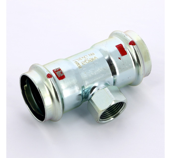 Тройник пресс-В оцинкованная сталь Prestabo VIEGA 42х3/4"х42