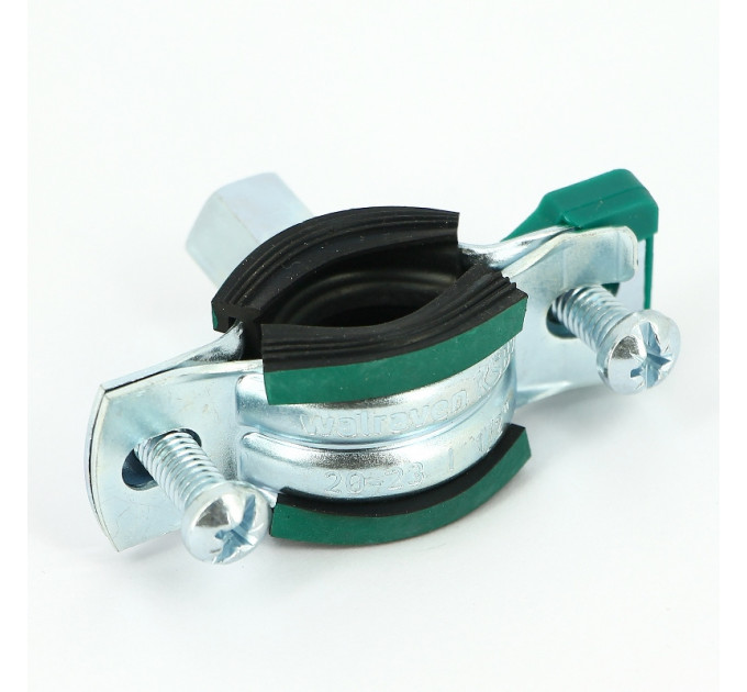 Хомут для труб KSB2 Walraven M8/М10 1/2" (20-23 мм) 2-х винт. с уплотн. epdm, быстрый замок