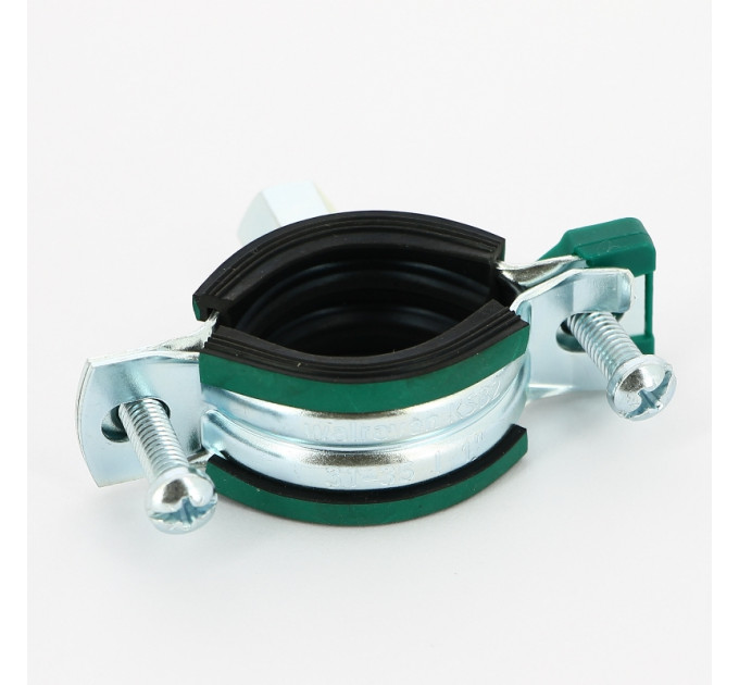 Хомут для труб KSB2 Walraven M8/М10 1" (31-35 мм ) 2-х винт. с уплотн. epdm