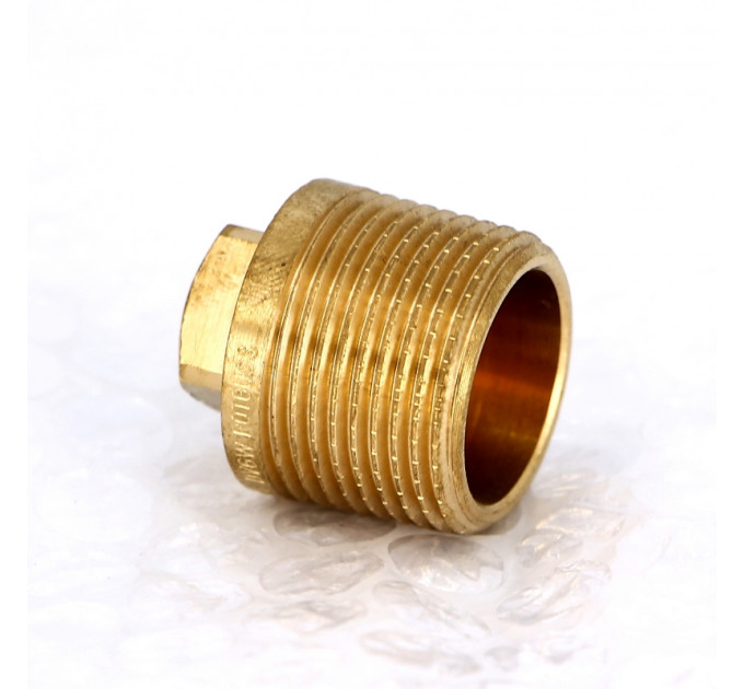 Заглушка Н Viega 3/4" с квадратом бронза