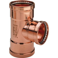Тройник пресс медь Profipress XL SC-Contur Viega 108x88.9x108