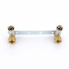 Водорозетка пресс-В двойная на планке HENCO 16x1/2"x16