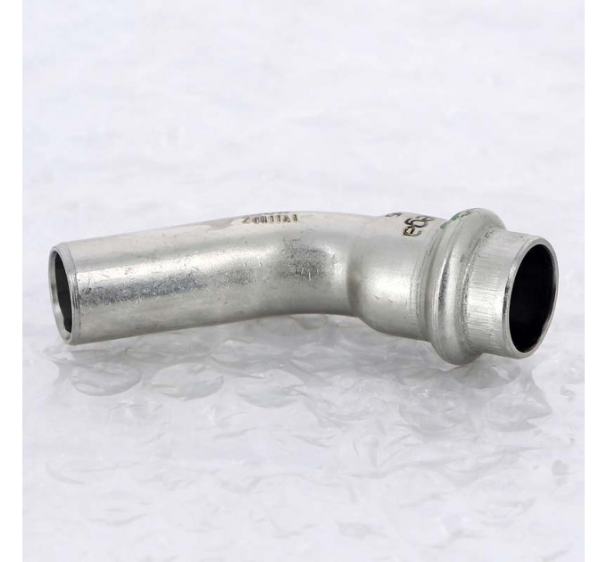 Угол-вставка пресс 45 град. нержавеющая сталь Sanpress Inox VIEGA 15
