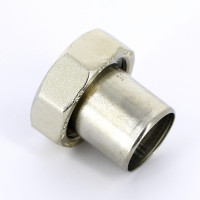 Муфта-вставка с накидной гайкой Sanpress Inox Viega 35х1"1/2 ВР нерж. сталь плоская прокладка