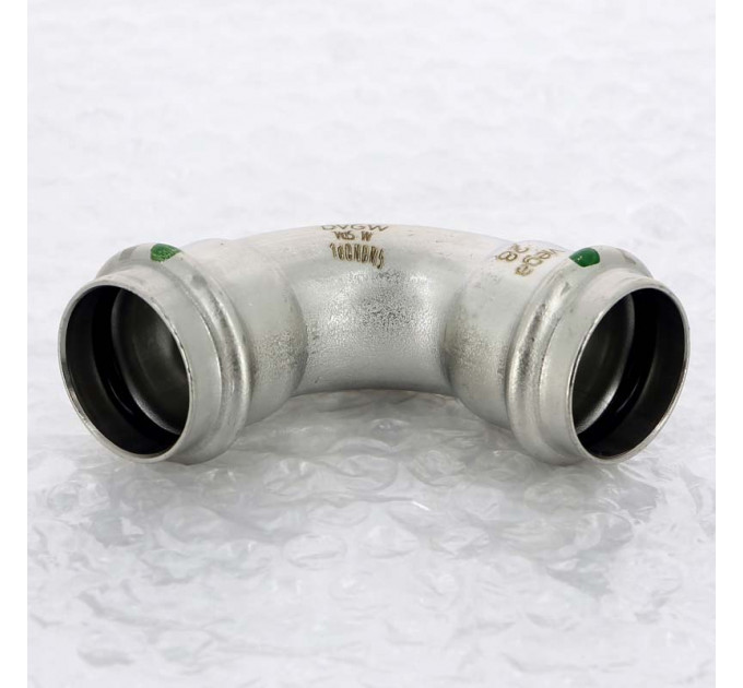 Угол пресс нержавеющая сталь Sanpress Inox VIEGA 28