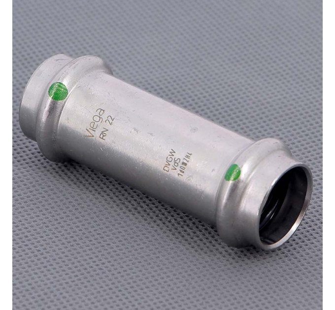 Муфта надвижная пресс нержавеющая сталь Sanpress Inox VIEGA 22