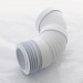 Труба фановая McAlpine L315-440 мм гофр. на 45 c манж. вход D=97-107 мм выход внутрь 4”/110 мм трубы
