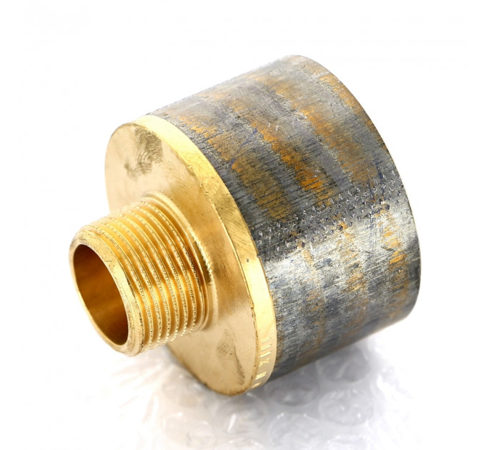 Переходник круглый НВ Viega 3/4" x 11/2" бронза